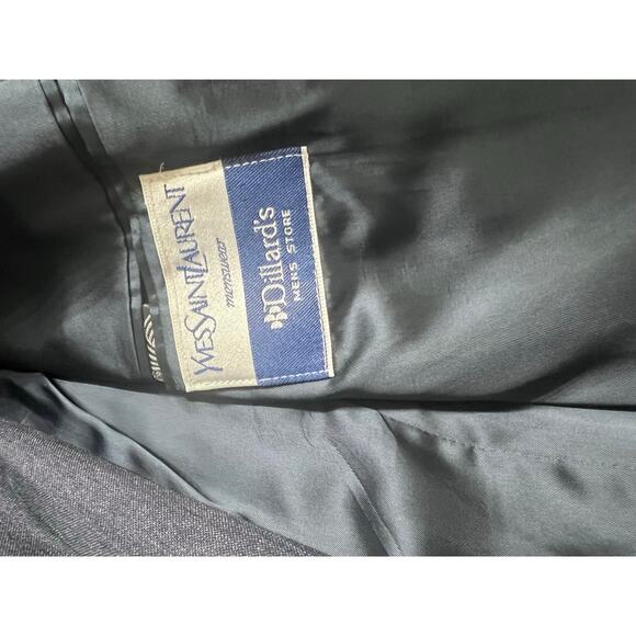 Yves Saint Laurent Men’s Pinstripe Wool Suit 41R 30x30 Made in France Dillard - Picture 4 of 15